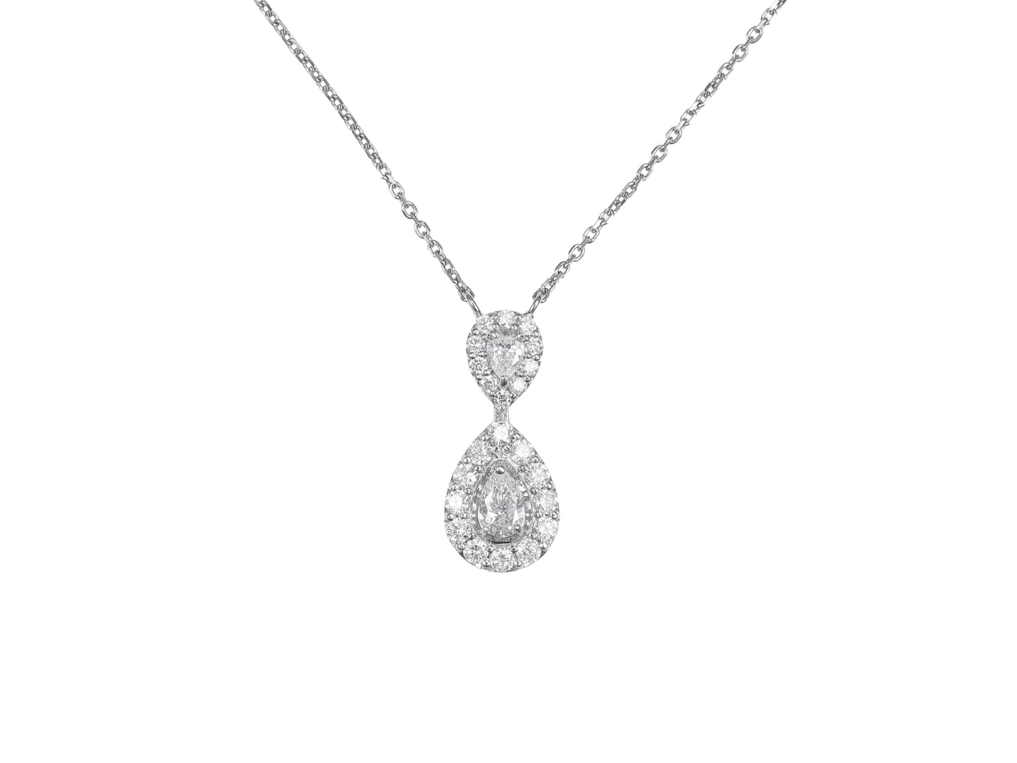 Pair Shape Lien Necklace