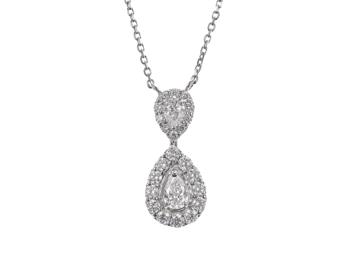 Pair Shape Lien Necklace